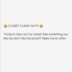 🤩CLOSET CLEAR OUT🤩